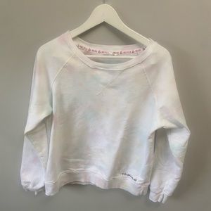 Recycle Threads Womens Mama Crew Neck Tie Dye Sweatshirt